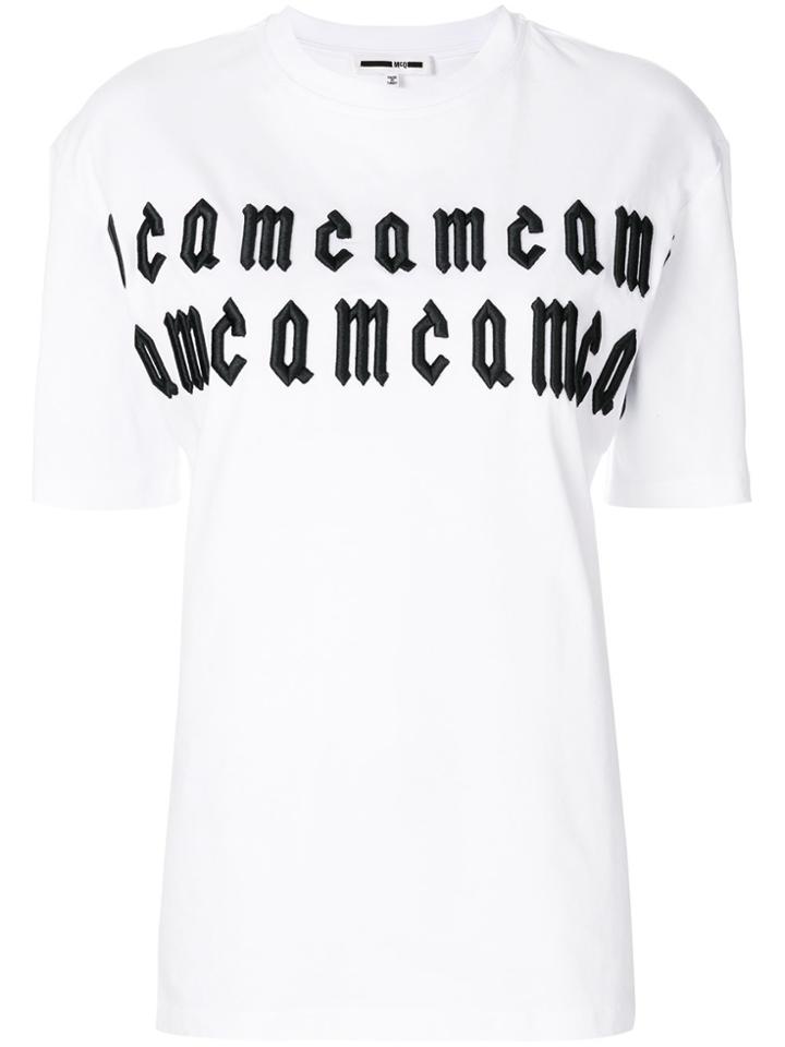 Mcq Alexander Mcqueen Embroidered T-shirt - White
