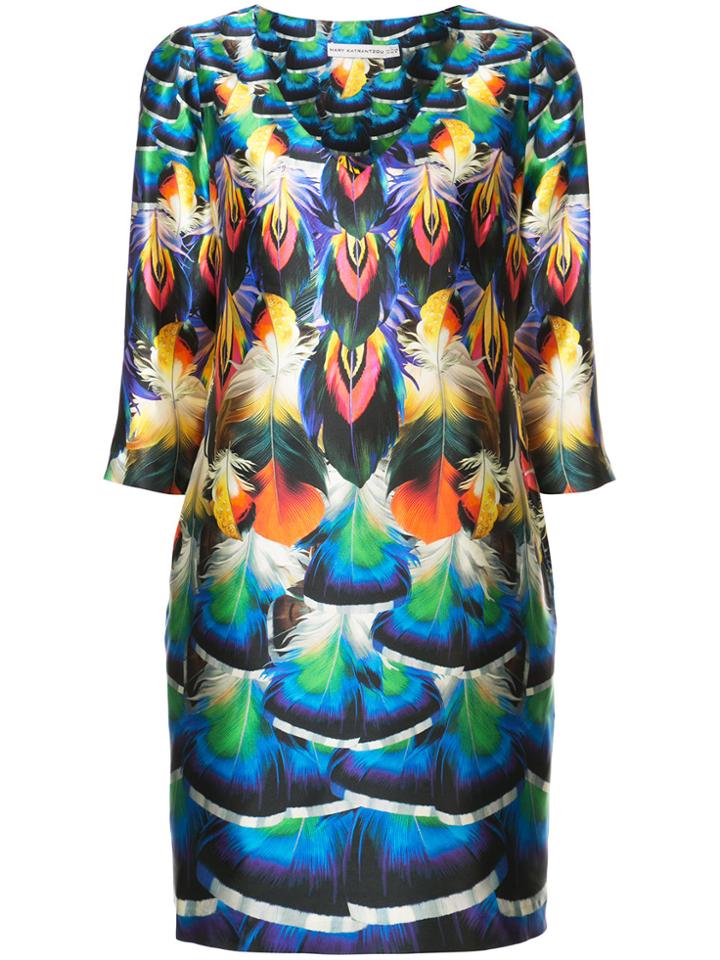 Mary Katrantzou Faille Print Shea Dress - Multicolour