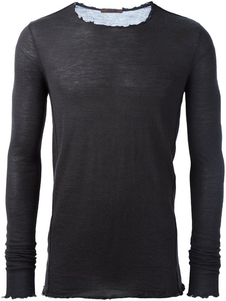 Ziggy Chen Raw Edge Fine Knit Jumper