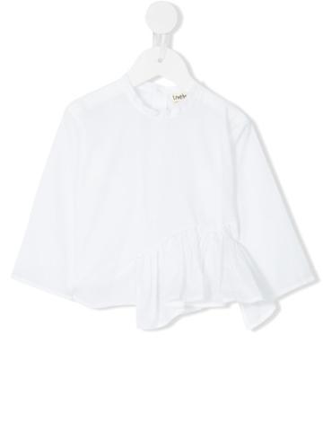 Tree House - Ruffle Detail Long Sleeve Shirt - Kids - Cotton - 24 Mth, White