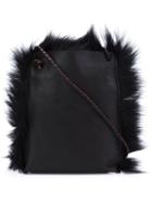B May Shearling Cross-body Bag, Women's, Black