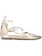Marsèll High Shine Ballerina Shoes - Metallic