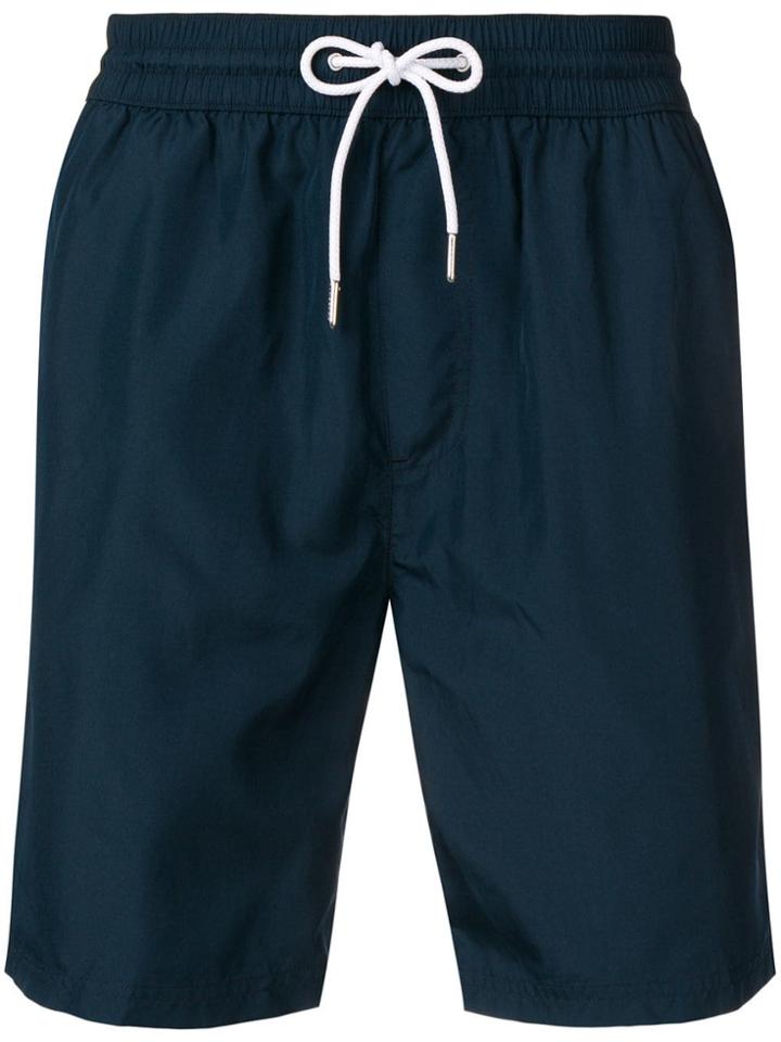 Burberry Drawstring Swim Shorts - Blue