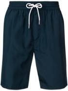 Burberry Drawstring Swim Shorts - Blue