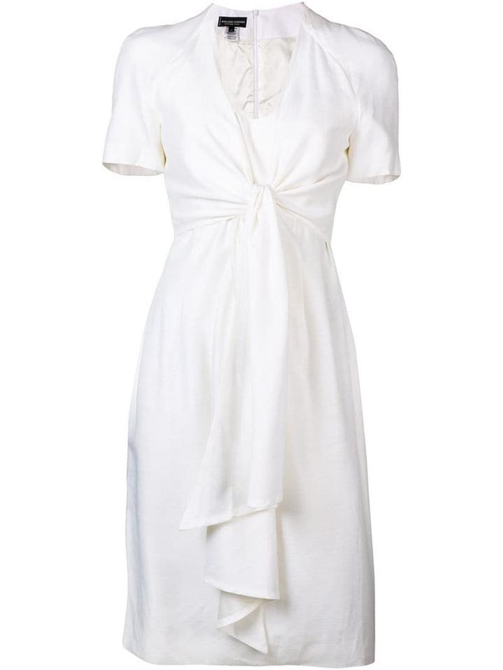 Jean Louis Scherrer Pre-owned Knot Detail Dress - White