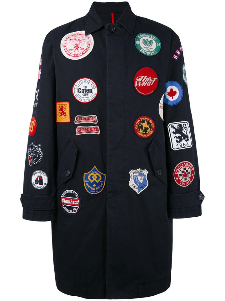 Dsquared2 - Patchwork Coat - Men - Cotton - 48, Black, Cotton