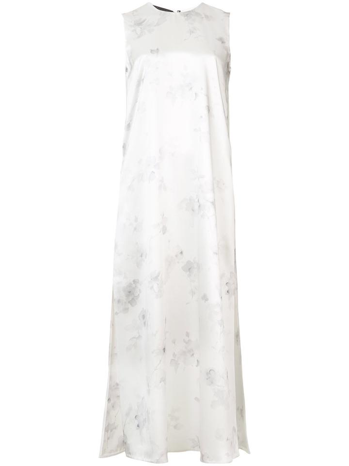 Calvin Klein - Shift Midi Dress - Women - Silk - 40, White, Silk