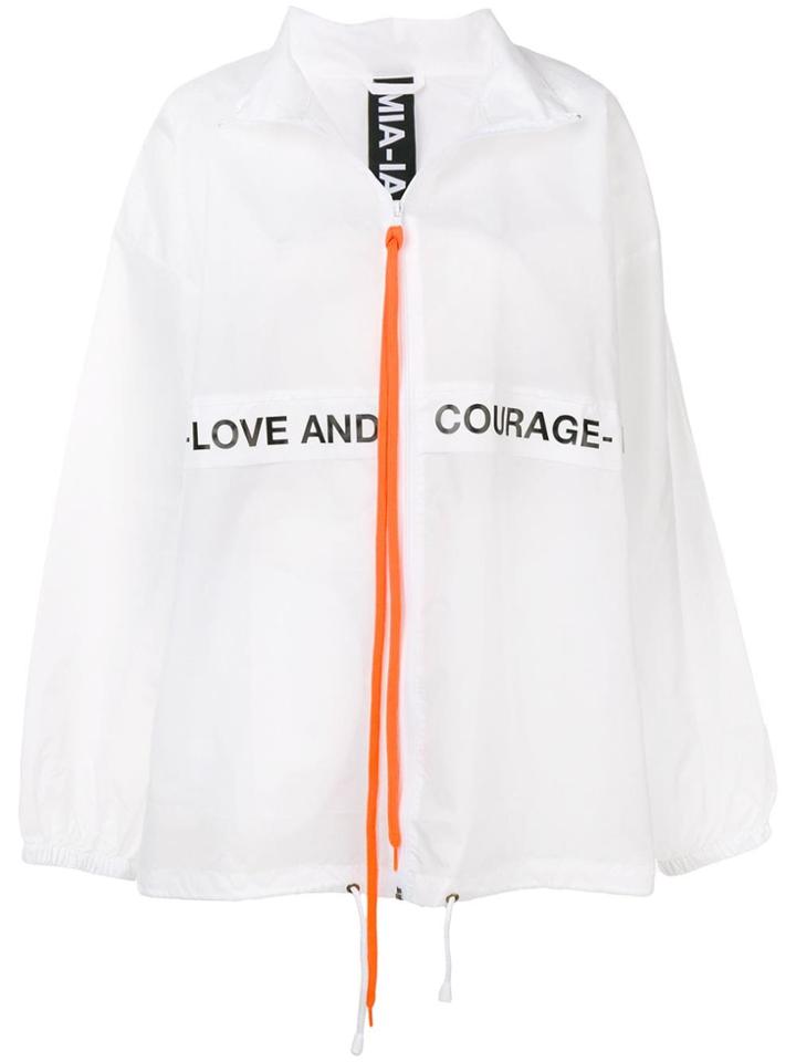 Mia-iam Splash Oversized Jacket - White