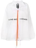 Mia-iam Splash Oversized Jacket - White