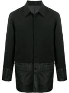 D.gnak Panelled Shirt Jacket - Black