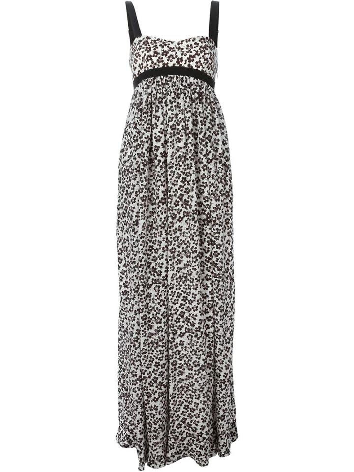Emanuel Ungaro Floral Print Empire Line Dress