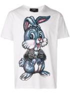 Domrebel 'bunny' Print T-shirt - White