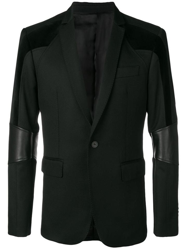 Les Hommes Structured Formal Blazer - Black