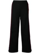 Stella Mccartney Wide Logo Trousers - Black
