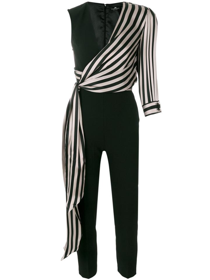 Elisabetta Franchi One-sleeve Jumpsuit - Black