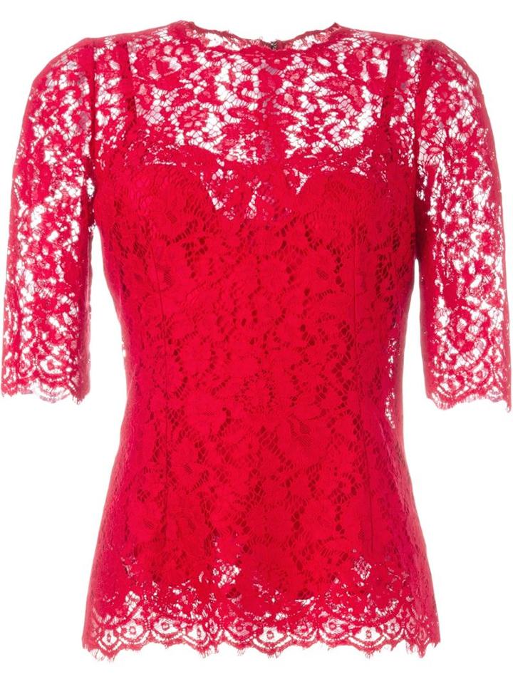 Dolce & Gabbana Floral Lace Top