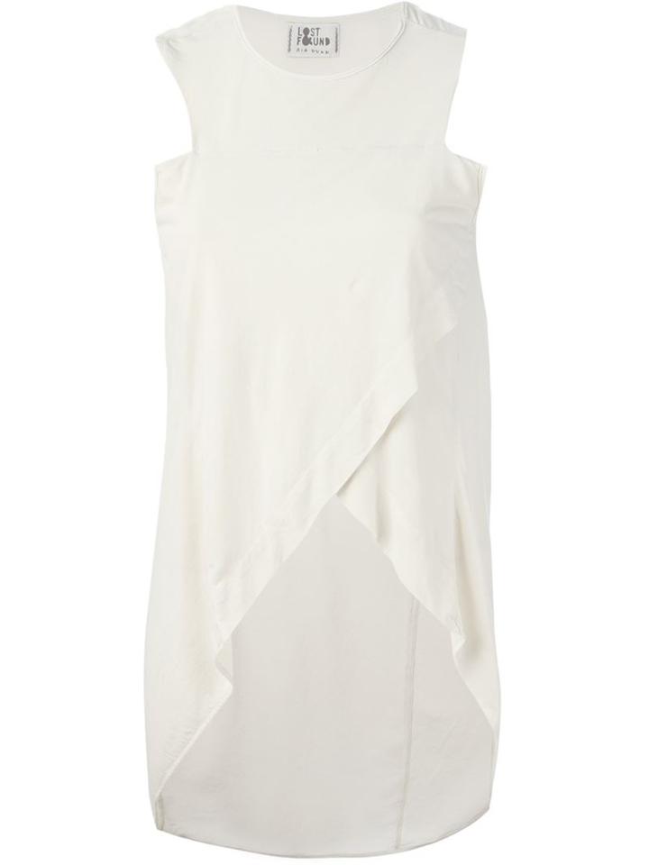 Lost And Found Crossed Front Asymmetric Top