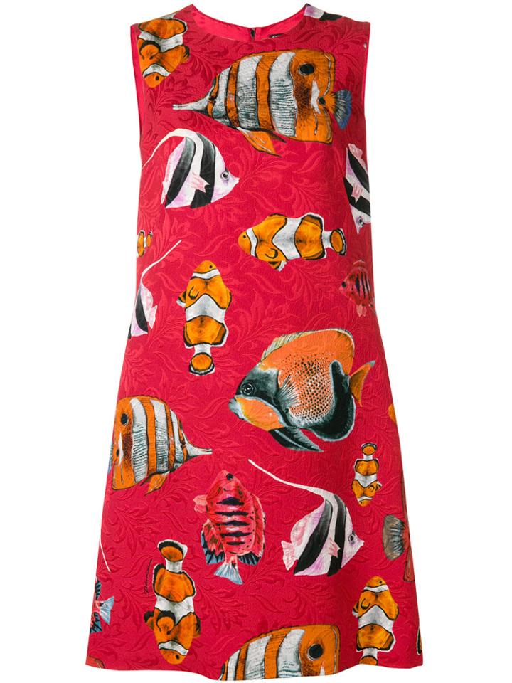 Dolce & Gabbana Fish Print Mini Dress - Unavailable