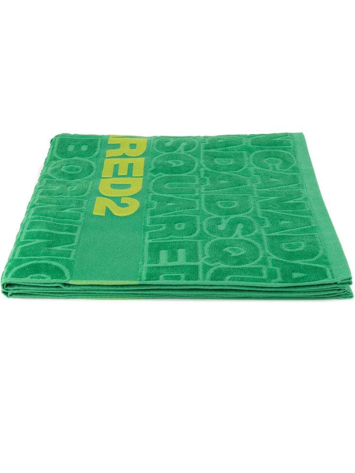 Dsquared2 Logo Printed Beach Towel - Green