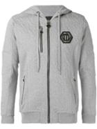 Philipp Plein - Aero Hoodie - Men - Cotton - Xl, Grey, Cotton