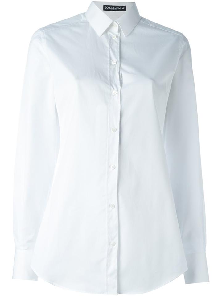 Dolce & Gabbana Classic Shirt, Women's, Size: 38, White, Cotton