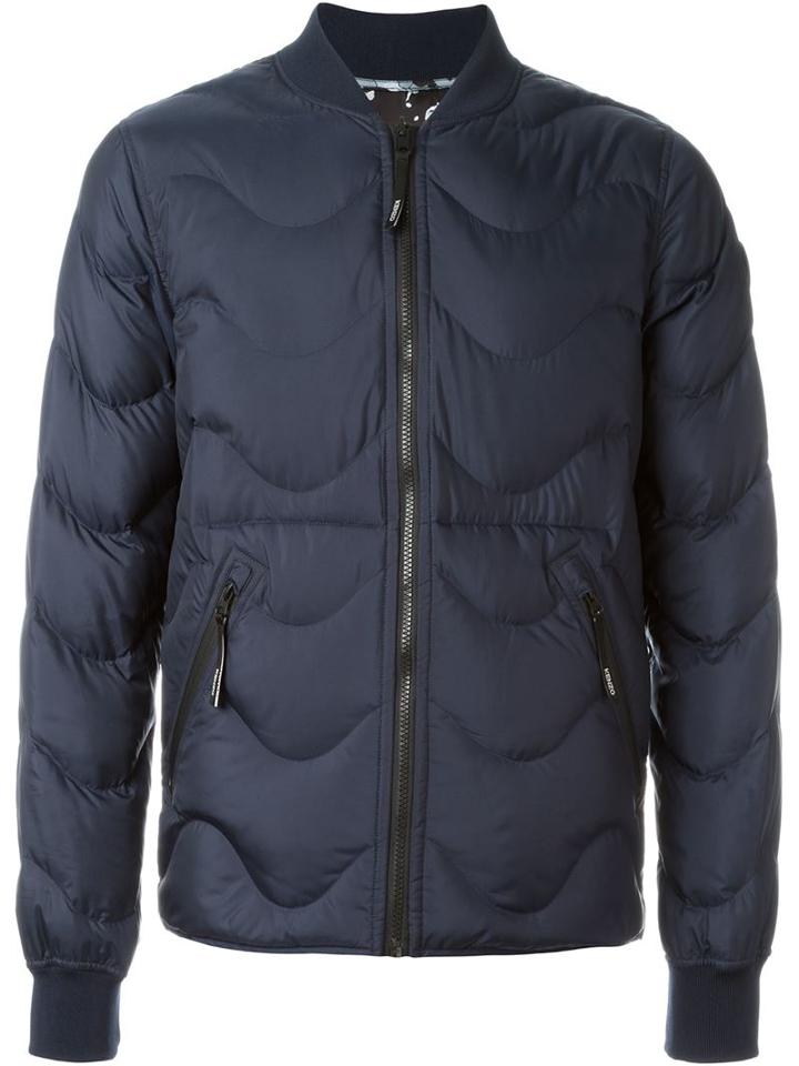 Kenzo Wavy Stitched Bomber Jacket