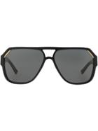 Dolce & Gabbana Eyewear Tinted Aviator Sunglasses - Black