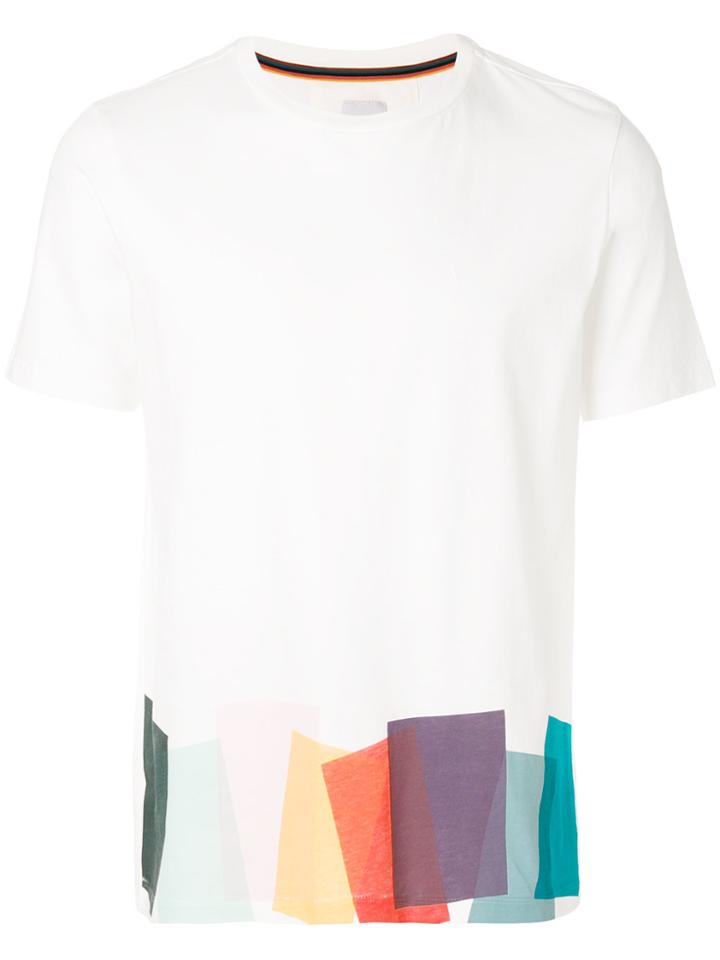Paul Smith Rainbow Geometric Print T-shirt - White
