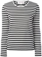 Comme Des Garçons Girl - Striped Long Sleeve T-shirt - Women - Cotton - Xs, Black, Cotton