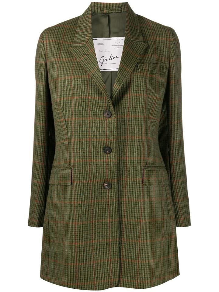 Giuliva Heritage Collection The Karen Checked Blazer - Green
