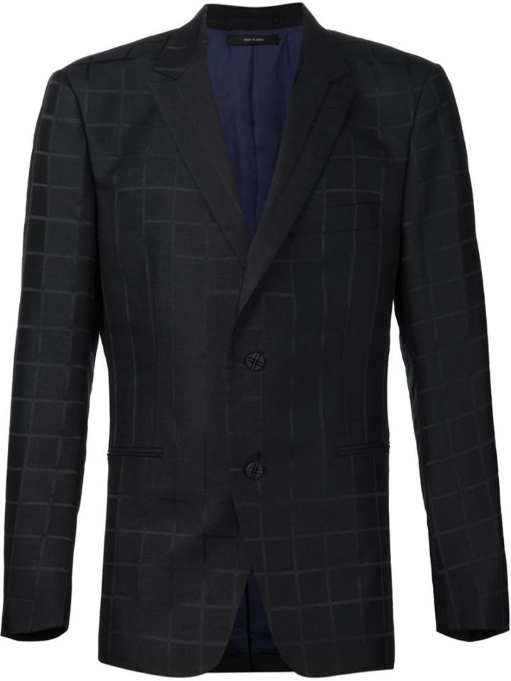 Issey Miyake Men Grid Blazer