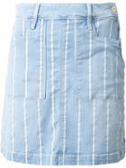 Frame Denim 'le Françoise' Skirt, Women's, Size: 26, Blue, Cotton/polyester/spandex/elastane