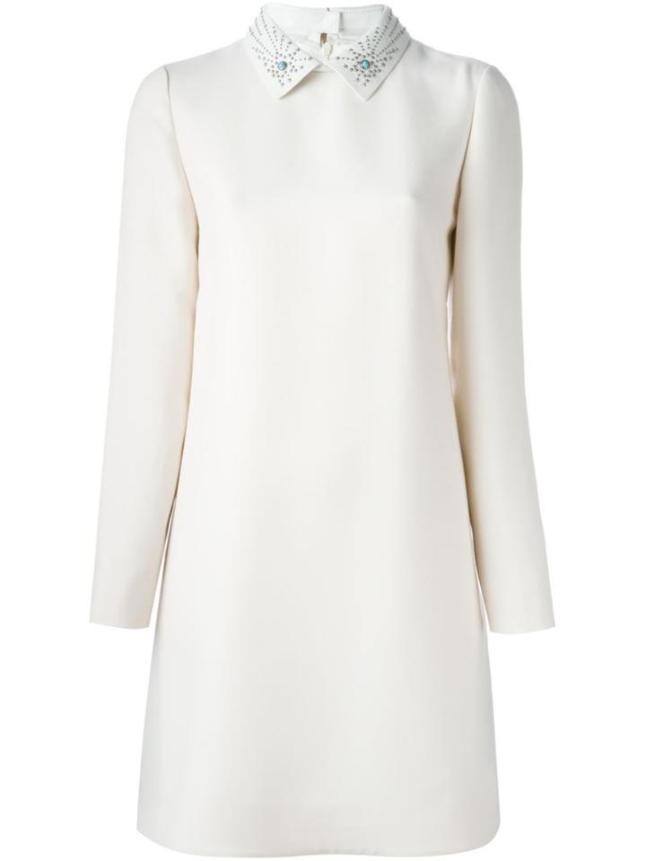 Valentino Embossed Collar Mini Dress