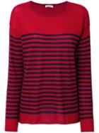 P.a.r.o.s.h. - Striped Sweatshirt - Women - Cashmere - S, Red, Cashmere