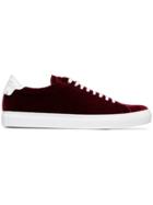 Givenchy Burgundy Red Urban Street Velvet Sneakers