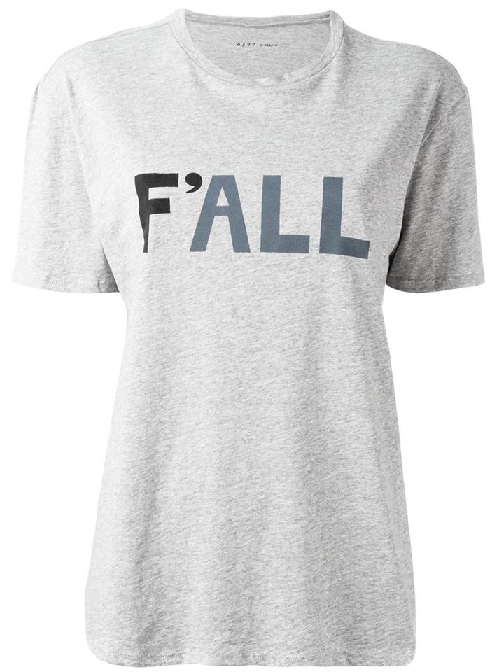 6397 'f'all' T-shirt, Women's, Size: Small, Grey, Cotton/polyester