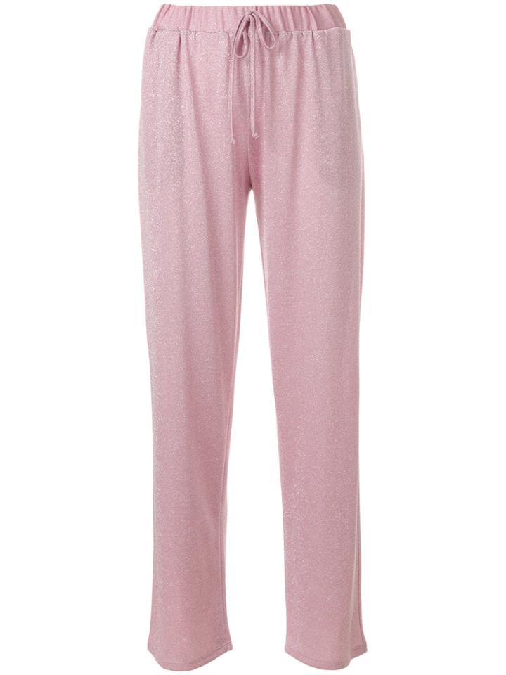 Blugirl High Waisted Track Pants - Pink & Purple