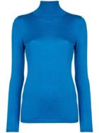 Snobby Sheep Roll Neck Fine Knit Sweater - Blue