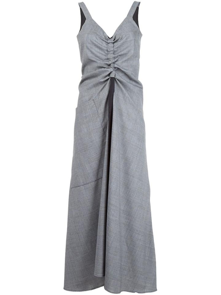 Ellery Draped Chest Dress - Grey
