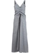 Ellery Draped Chest Dress - Grey