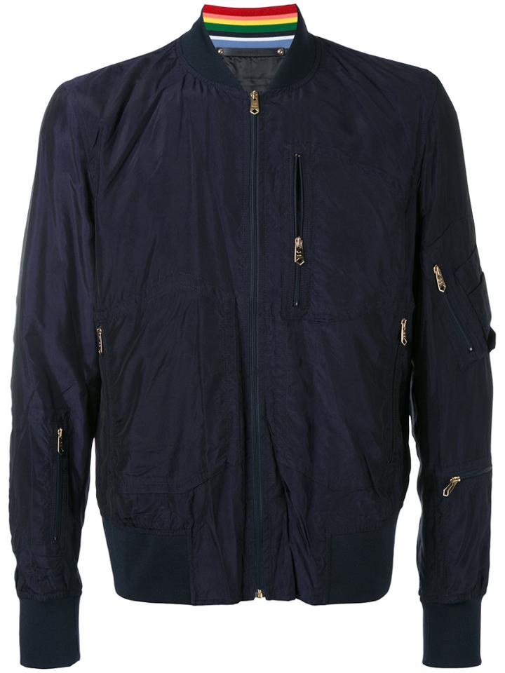 Paul Smith Classic Bomber Jacket - Blue