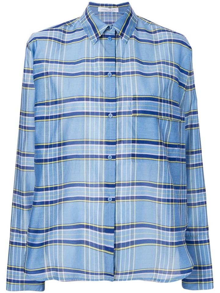 Christian Wijnants Talma Plaid Shirt - Blue