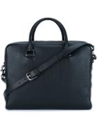 Dolce & Gabbana Zipped Weekender Bag, Black, Cotton/calf Leather/leather