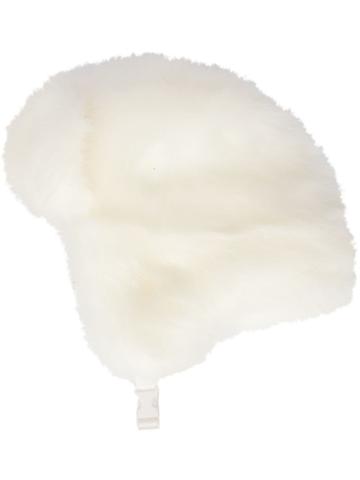 Landlord Faux Fur Trapper Hat - White