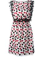 Giamba Cherry Print Dress - White
