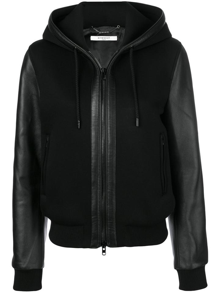 Givenchy Zipped Hooded Jacket - Black