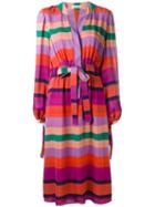 Etro - Stripe Long Sleeve Dress - Women - Silk - 46, Women's, Silk