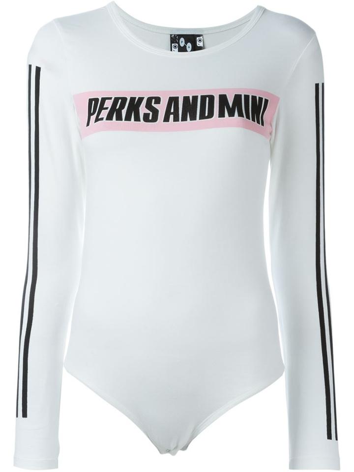 Pam Perks And Mini Logo Print Longsleeved T-shirt