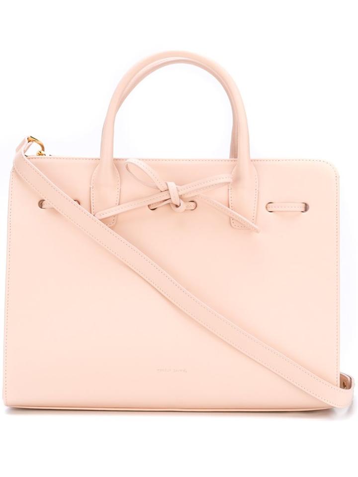 Mansur Gavriel Tie Detail Tote Bag, Women's, Pink/purple