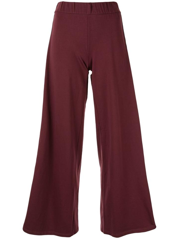 Ea7 Emporio Armani Wide-leg Flared Trousers